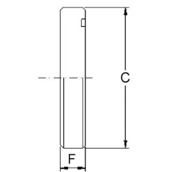 Kołnierz ślepy SAE 3000 1 1/4"