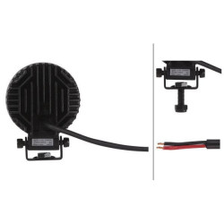 Lampa robocza, okrągła, 4 LED, 1700 lm 12/24V, ValueFit Hella