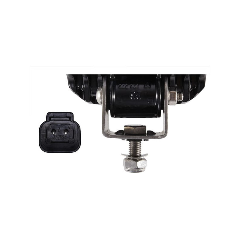 Lampa robocza LED, kwadratowa 12/24V biała Hella