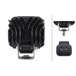 Lampa robocza LED, kwadratowa 12/24V biała Hella