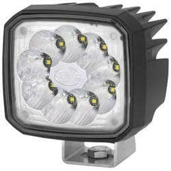 Lampa robocza LED, kwadratowa 12/24V biała Hella