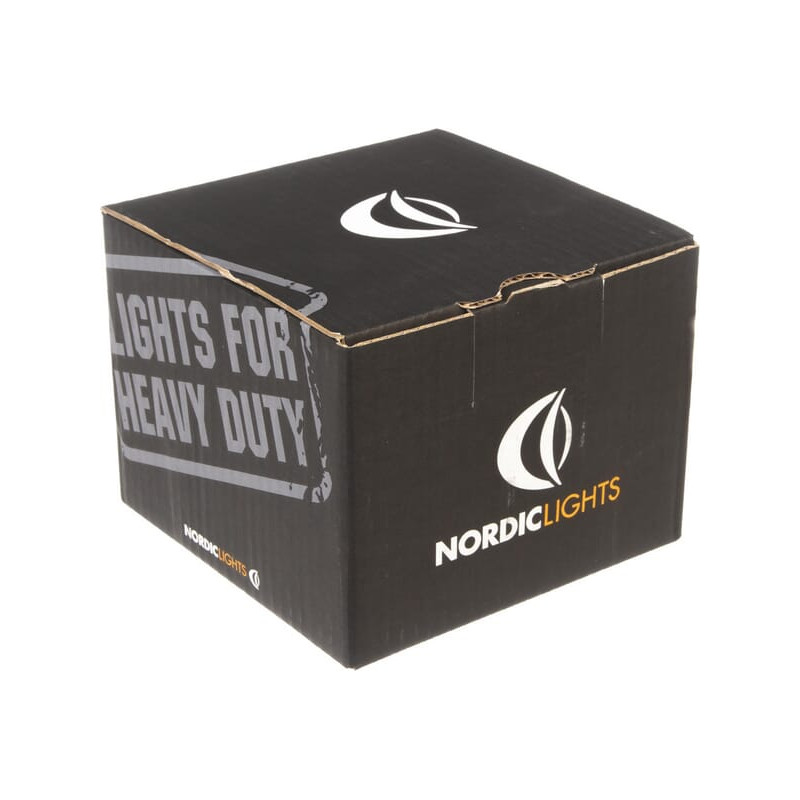 Lampa robocza LED, kwadratowa, 50W 6700lm 12/24V biała, przykręcana, 104x108x143 mm z wtyczką Deutsch 2-pin, światła mijania, 10
