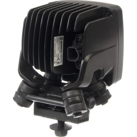 Lampa robocza LED, kwadratowa, 50W 6700lm 12/24V przezroczysta, przykręcana, 104x108x143 mm z wtyczką Deutsch 2-pin, światło sku