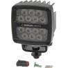 Lampa robocza LED, kwadratowa, 50W 7000lm 12/24V biała przykręcana z wtyczką Deutsch 2-pin, światło rozproszone symetryczne, 14 