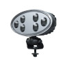 Lampa robocza LED, owalna, 32W 3500lm 12/24V biała, przykręcana, obrotowa głowica, 180x126x72 mm z wtyczką Deutsch 2-pin, światł