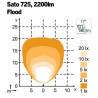 Lampa robocza LED, owalna, 32W 3500lm 12/24V biała, przykręcana, obrotowa głowica, 180x126x72 mm z wtyczką Deutsch 2-pin, światł