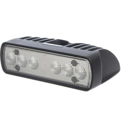Lampa robocza LED, prostokątna, 28W 2700lm 12/24V przezroczysta, 118.2x156x48 mm z wtyczką Deutsch 2-pin, światło rozproszone, 6