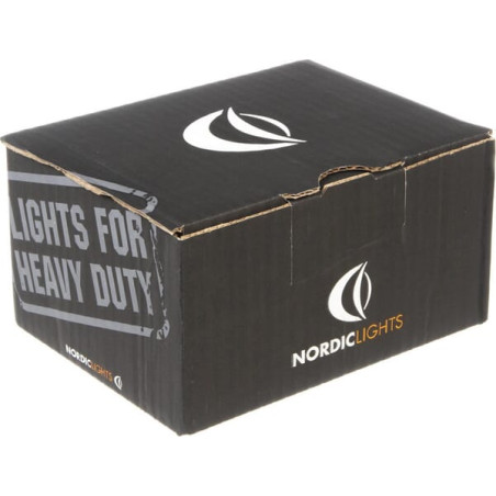 Lampa robocza LED, okrągła, 16W 1600lm 12/24V biała, przykręcana, 93x93x116.5 mm z wtyczką Deutsch 2-pin, światło rozproszone, 6