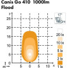 Lampa robocza LED, okrągła, 16W 1600lm 12/24V biała, przykręcana, 93x93x116.5 mm z wtyczką Deutsch 2-pin, światło rozproszone, 6