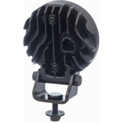 Lampa robocza LED, okrągła, 16W 1600lm 12/24V biała, przykręcana, 93x93x116.5 mm z wtyczką Deutsch 2-pin, światło rozproszone, 6