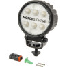 Lampa robocza LED, okrągła, 28W 2800lm 12/24V biała, przykręcana, 93x93x122 mm z wtyczką Deutsch 2-pin, światło rozproszone, 6 L