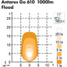 Lampa robocza LED, owalna, 16W 1600lm 12/24V biała, przykręcana, 160x95x118 mm z wtyczką Deutsch 2-pin, światło rozproszone, 6 L