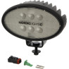 Lampa robocza LED, owalna, 39W 3600lm 12/24V biała, przykręcana, 160x95x118 mm z wtyczką Deutsch 2-pin, światło rozproszone, 6 L