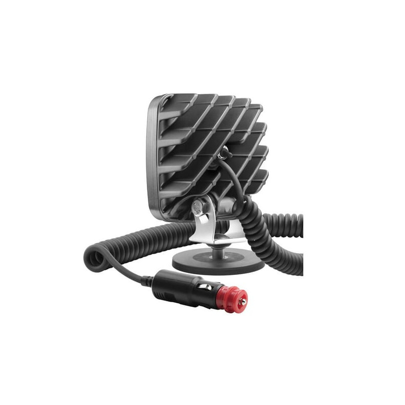Lampa robocza LED kwadratowa, z przełącznikiem R23 22W 1600lm 12-24V 145x105x50 mm światło rozproszone, mocowana na magnes, Wese