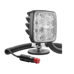 Lampa robocza LED kwadratowa, z przełącznikiem R23 22W 1600lm 12-24V 145x105x50 mm światło rozproszone, mocowana na magnes, Wese