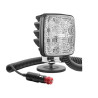 Lampa robocza LED kwadratowa, z przełącznikiem R23 22W 1600lm 12-24V 145x105x50 mm światło rozproszone, mocowana na magnes, Wese