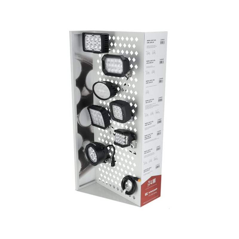 Stojak ekspozycyjny lamp LED – uniwersalne lampy robocze