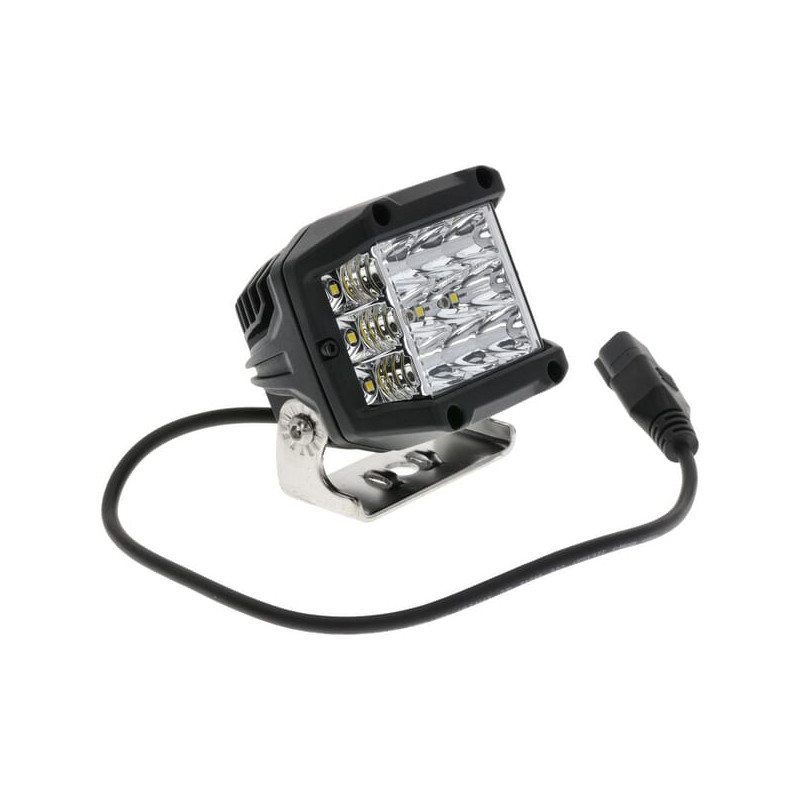 Work light LED, 22.5W, 2850lm, square, 10/30V, 89x73x97mm, Deutsch plug, Kramp