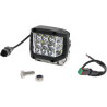 Work light LED, 22.5W, 2850lm, square, 10/30V, 89x73x97mm, Deutsch plug, Kramp