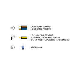 Lampa robocza LED, kwadratowa 70W, 6000lm 10/45V, podgrzewana z czujnikiem T°, szeroostrumieniowa, 4 LED Kramp