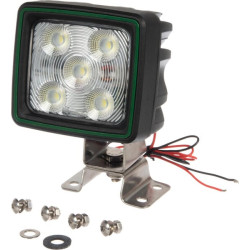 Lampa robocza LED, kwadratowa 60W 5600lm 10/30V z wtyczką Deutsch światło szerokokątne 20 LED Kramp