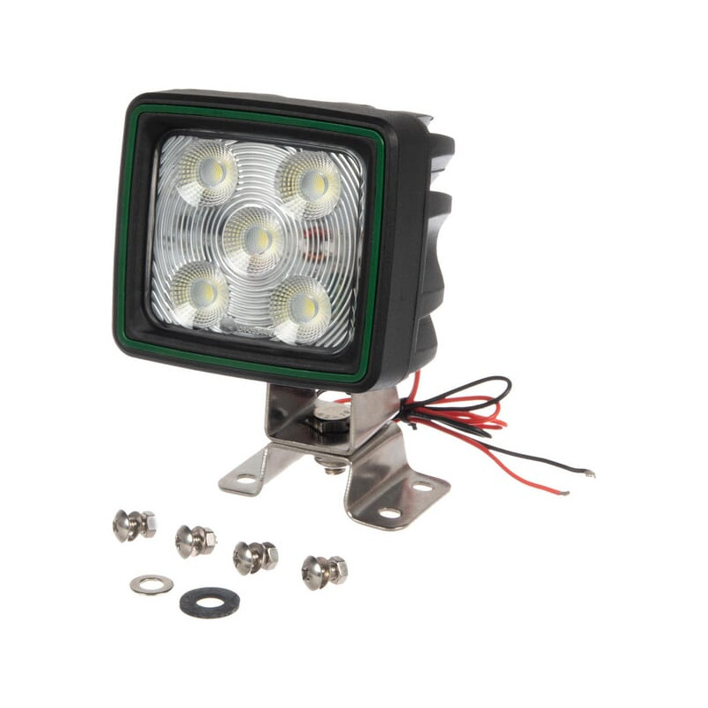 Lampa robocza LED, kwadratowa 60W 5600lm 10/30V z wtyczką Deutsch światło szerokokątne 20 LED Kramp