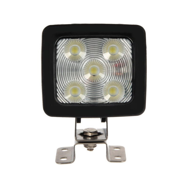 Lampa robocza LED z możliwością ściemniania, kwadratowa 60W 1820/5200lm 10/30V biała z wtyczką Deutsch, ultra szeroki strumień ś
