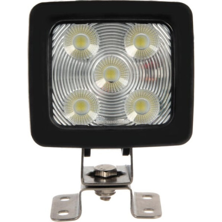 Lampa robocza LED z możliwością ściemniania, kwadratowa 60W 1820/5200lm 10/30V biała z wtyczką Deutsch, ultra szeroki strumień ś