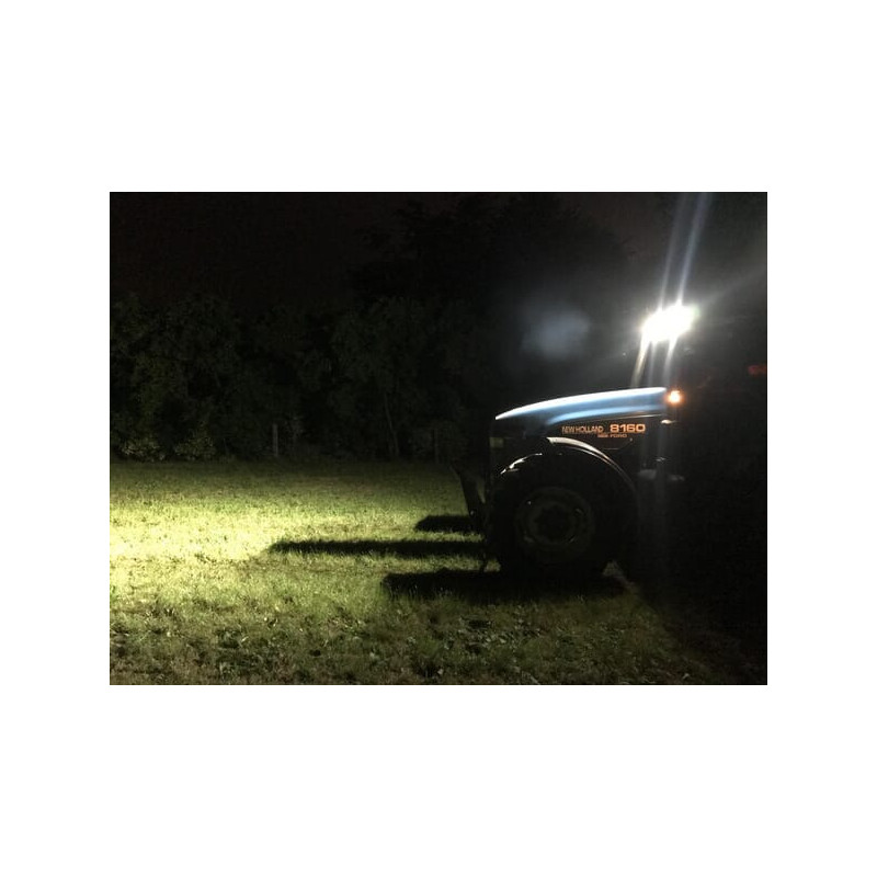 Lampa robocza LED, prostokątna lewa 21W 2600lm 10/30V światło rozproszone 14 LED Kramp