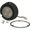 Lampa robocza LED, okrągła 36W 4000lm 10/30V Ø 119 mm z wtyczką AMP 2-pin światło rozproszone 3 LED Kramp
