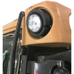 Lampa robocza LED, okrągła 36W 4000lm 10/30V Ø 119 mm z wtyczką AMP 2-pin światło rozproszone 3 LED Kramp