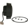 Lampa robocza LED, okrągła 36W 4000lm 10/30V Ø 119 mm z wtyczką AMP 2-pin światło rozproszone 3 LED Kramp