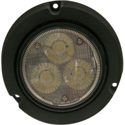 Lampa robocza LED, okrągła 36W 4000lm 10/30V Ø 119 mm z wtyczką AMP 2-pin światło rozproszone 3 LED Kramp