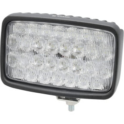 Lampa robocza LED, prostokątna 90W 6000lm 10/30V z wtyczką Deutsch, światło rozproszone 30 LED Kramp