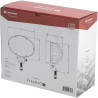 Lampa robocza LED, owalna 65W 5880lm 10/30V 166x148x95 mm z wtyczką Deutsch, światło skupione 13 LED