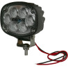 Lampa robocza LED, owalna 30W 3000lm z wtyczką Deutz, światło rozproszone 6 LED Kramp