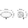 Lampa robocza LED, owalna 30W 2400lm z wtyczką Deutz, światło rozproszone 6 LED Kramp