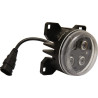 Lampa robocza LED, okrągła 40W 4000lm 10/30V Ø 90 mm z wtyczką H11/Deutsch, światło skupione 4 LED Kramp