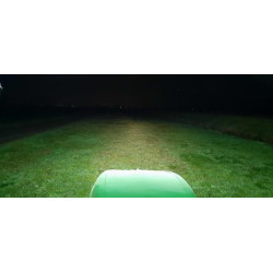 Lampa robocza LED, okrągła 40W 4000lm 10/30V Ø 90 mm z wtyczką H11/Deutsch, światło skupione 4 LED Kramp