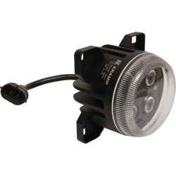 Lampa robocza LED, okrągła 40W 4000lm 10/30V Ø 90 mm z wtyczką H11/Deutsch, światło skupione 4 LED Kramp