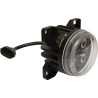 Lampa robocza LED, okrągła 40W 4000lm 10/30V Ø 90 mm z wtyczką H11/Deutsch, światło skupione 4 LED Kramp