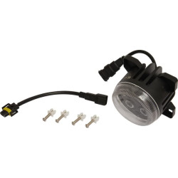 Lampa robocza LED, okrągła 40W 4000lm 10/30V Ø 90 mm z wtyczką H11/Deutsch, światło skupione 4 LED Kramp