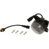 Lampa robocza LED, okrągła 40W 4000lm 10/30V Ø 90 mm z wtyczką H11/Deutsch, światło skupione 4 LED Kramp