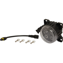 Lampa robocza LED, okrągła 40W 4000lm 10/30V Ø 90 mm z wtyczką H11/Deutsch, światło skupione 4 LED Kramp