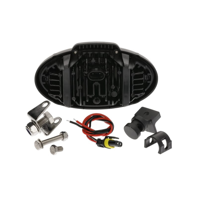 Work light LED, 40W, 3500lm, oval, 12-24V,190x107x63mm, Ultra Wide Flood, Kramp