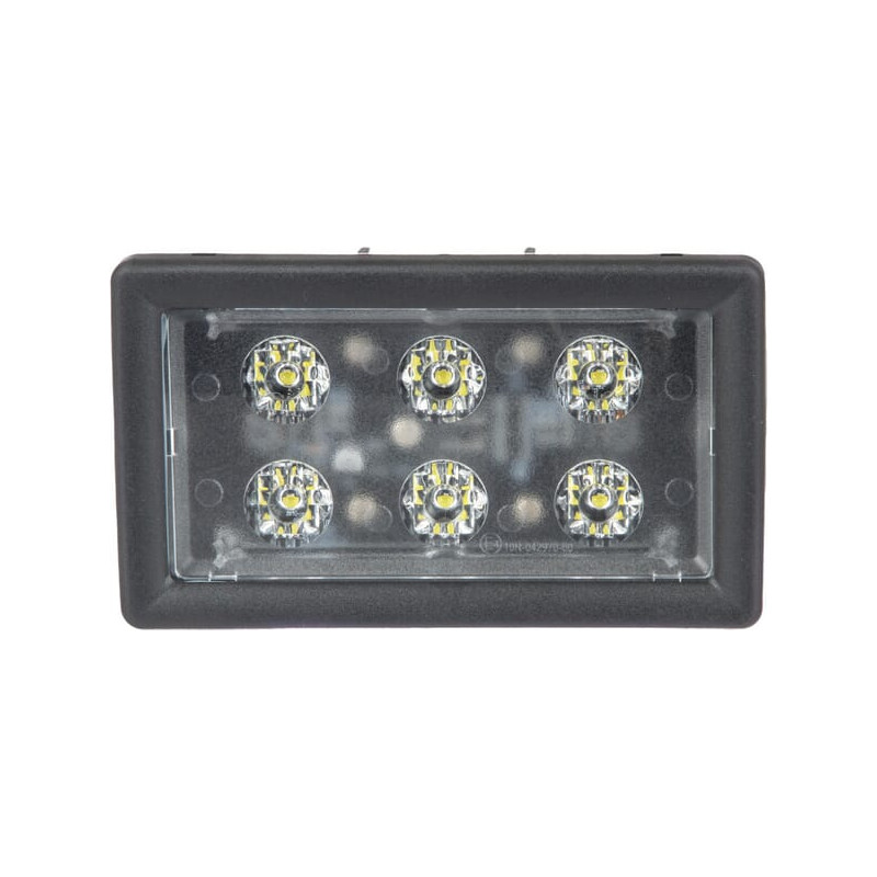 Lampa robocza LED, prostokątna 30W 2400lm z wtyczką H11 światło rozproszone 6 LED Kramp