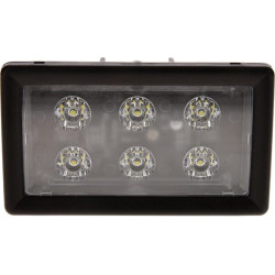 Lampa robocza LED, prostokątna 30W 2400lm z wtyczką H11 światło rozproszone 6 LED Kramp