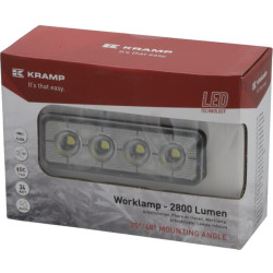 Lampa robocza LED, prostokątna 24W 2800lm 9/36V światło rozproszone Kramp