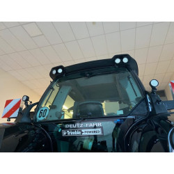 Lampa robocza LED, okrągła 40W 4000lm 10/30V 84x126x71.8 mm z wtyczką AMP światło skupione 4 LED 360° Kramp