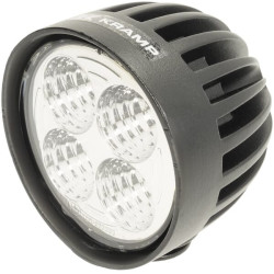 Lampa robocza LED, okrągła 40W 4000lm 10/30V 84x126x71.8 mm z wtyczką AMP światło skupione 4 LED 360° Kramp